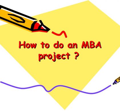 MBA Marketing Project Reports Free Download
